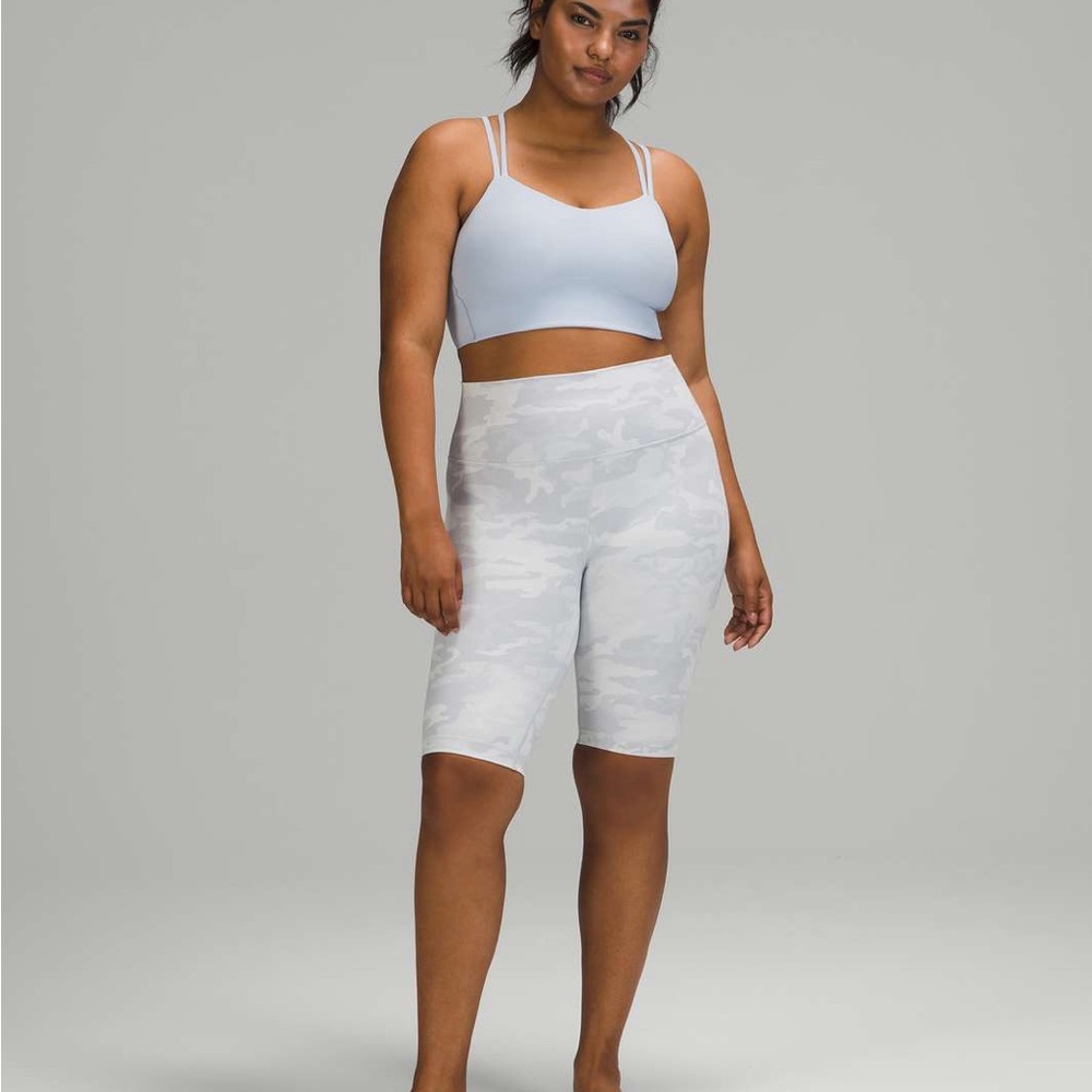 Lululemon 10'' Wunder Under Short Incognito Camo Jacquard Alpine White Star Sz 4 - Picture 4 of 8